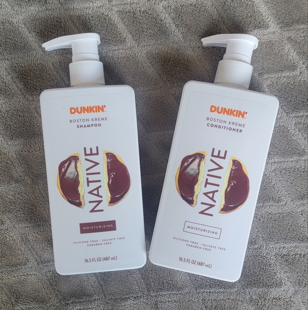 Native Dunkin' Boston Kreme Shampoo and Conditioner Set
